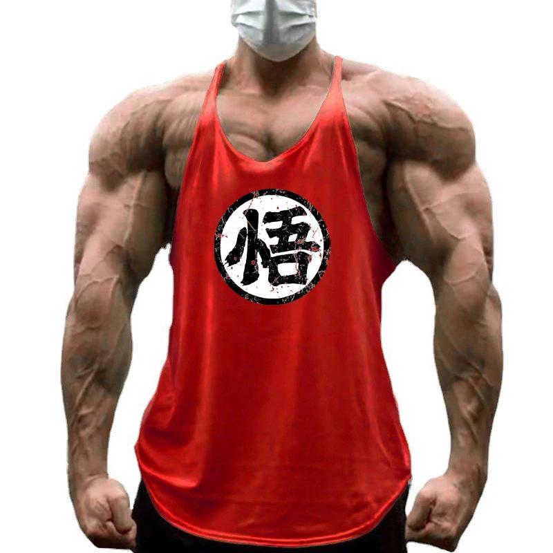 Débardeur homme coton respirant sans manches Fitness musculation Y-back été mode sport