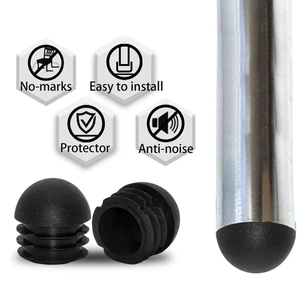 Embouts de Pieds de Meubles Ronds, Coussinets d'Insertion, Bouchons en Plastique pour Pieds de Table