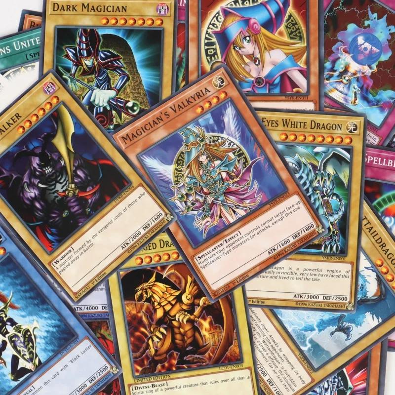 66 pièces/boîte anglais Yu Gi Oh cartes jeu à jouer commerce bataille Carte magicien foncé Collectio