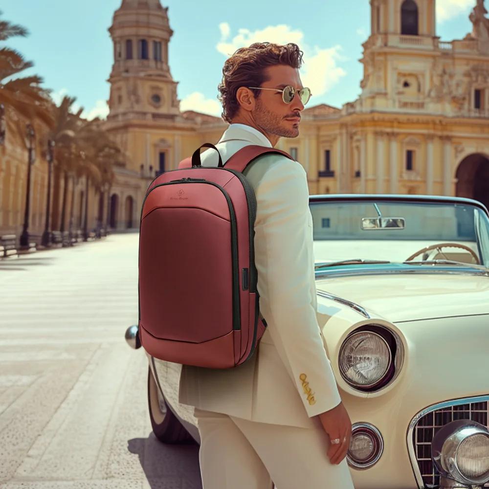 Sac à dos extensible pour ordinateur portable HK, sac à dos de voyage fin et tendance pour homme, im