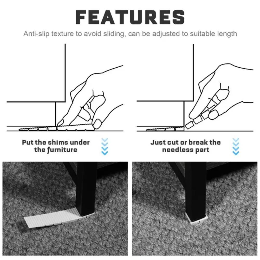 Abreuvoirs de table de meubles en plastique réglables, cales de compte-gouttes, joint de coussin de
