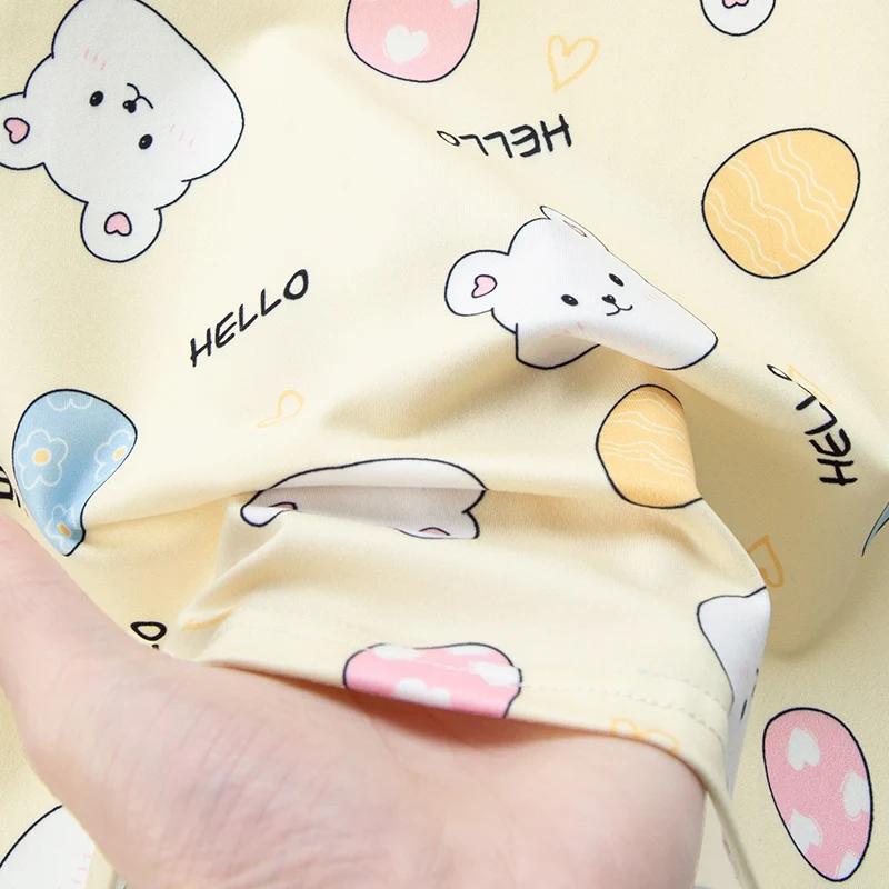 Ensemble 2 pièces d'été pour enfants, confortable et polyvalent, mignon, à manches courtes, pour gar