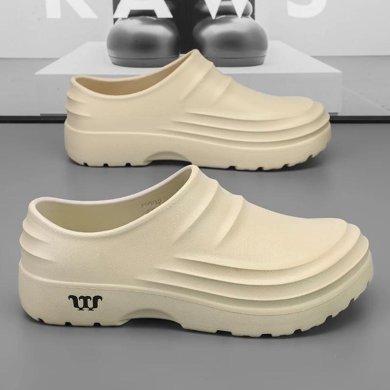 Chaussures de chef antidérapantes été - Résistantes à l'huile, pantoufles sport décontractées