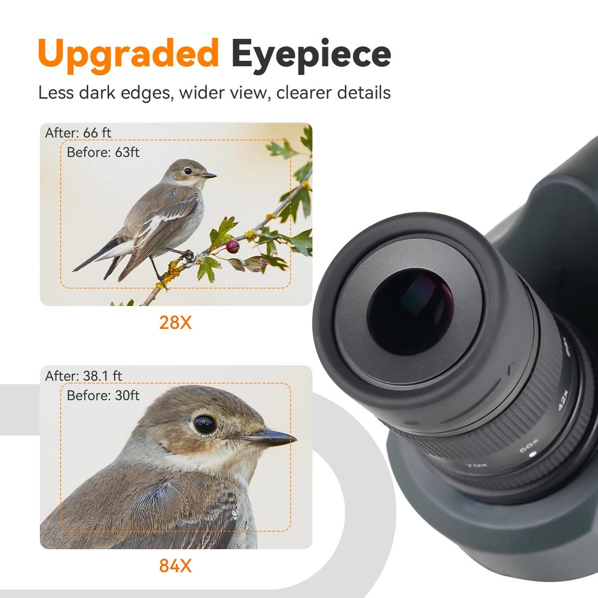 Svbony SV41Pro 28-84x80 Mak longue-vue FMC équipement de Camping étanche pour l'observation des oise