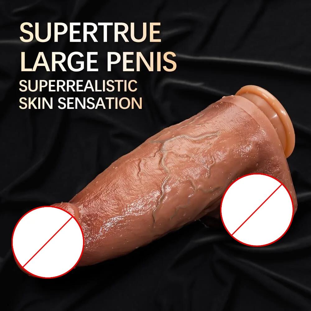 Gode réaliste pour femme, énorme pénis réaliste avec ventouse de bain pour jouer mains libres, jouet