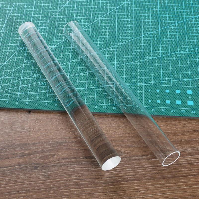 Rouleau à Pâtisserie en Acrylique, Bâton de Barre, Brayer, Argile Polymère, Sculpture, Outils de Pot
