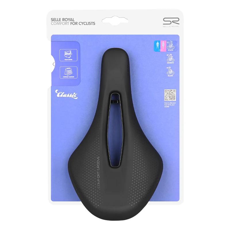 Selle de vélo respirante et légère SELLE ROYAL, selle de vélo de route et VTT, sièges souples en cui