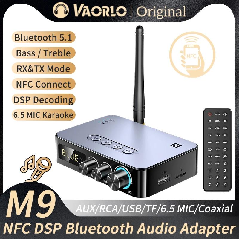 Récepteur et transmetteur Audio Bluetooth M9/M9Pro, adaptateur sans fil DSP, NFC/AUX/RCA/USB u-disk/