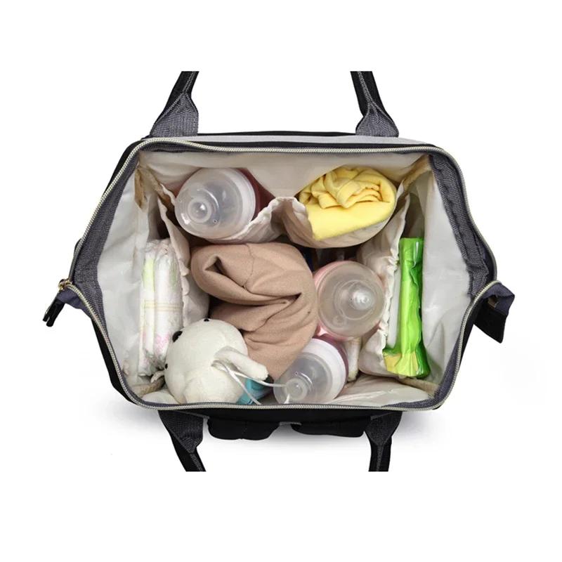 Lequeen MUNIALTER-Sac à couches pour bébé, sac à dos à langer, sac de poussette de grande capacité,