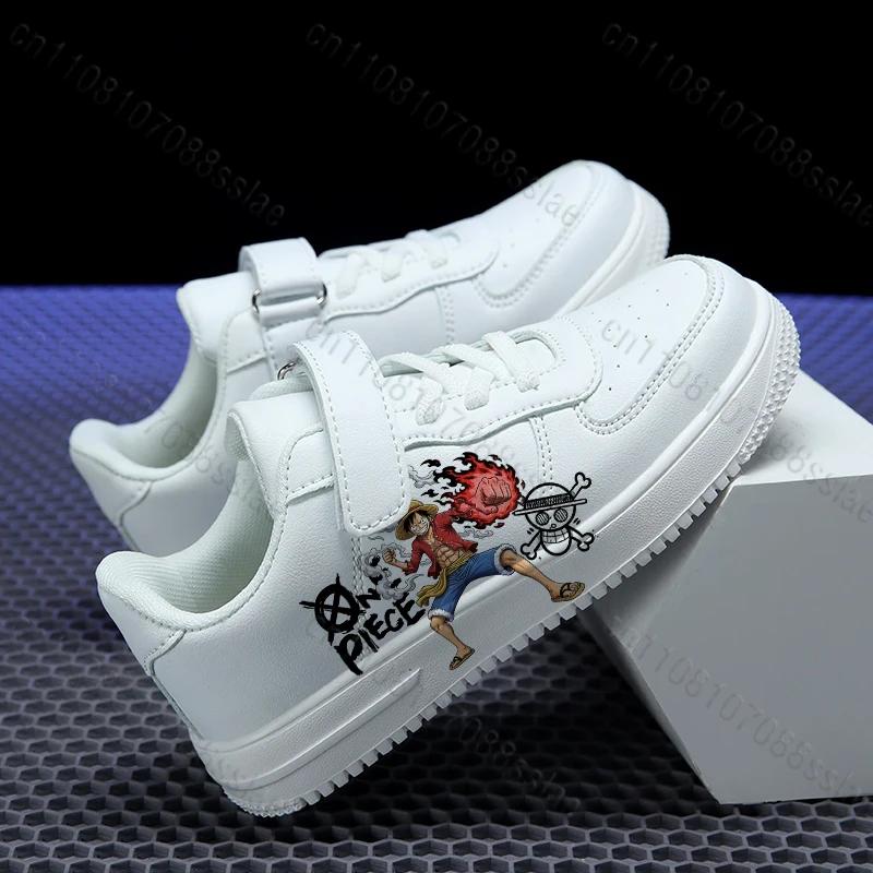 Baskets ONE PIECE Luffy à imprimé cool pour adolescents, étudiants, garçons, parents et enfants, lég