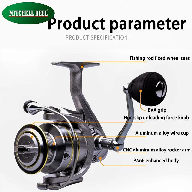 Moulinet pêche MITCHELL 14+1 roulements - Appât carpe accessoires Pesca pour pêche sportive