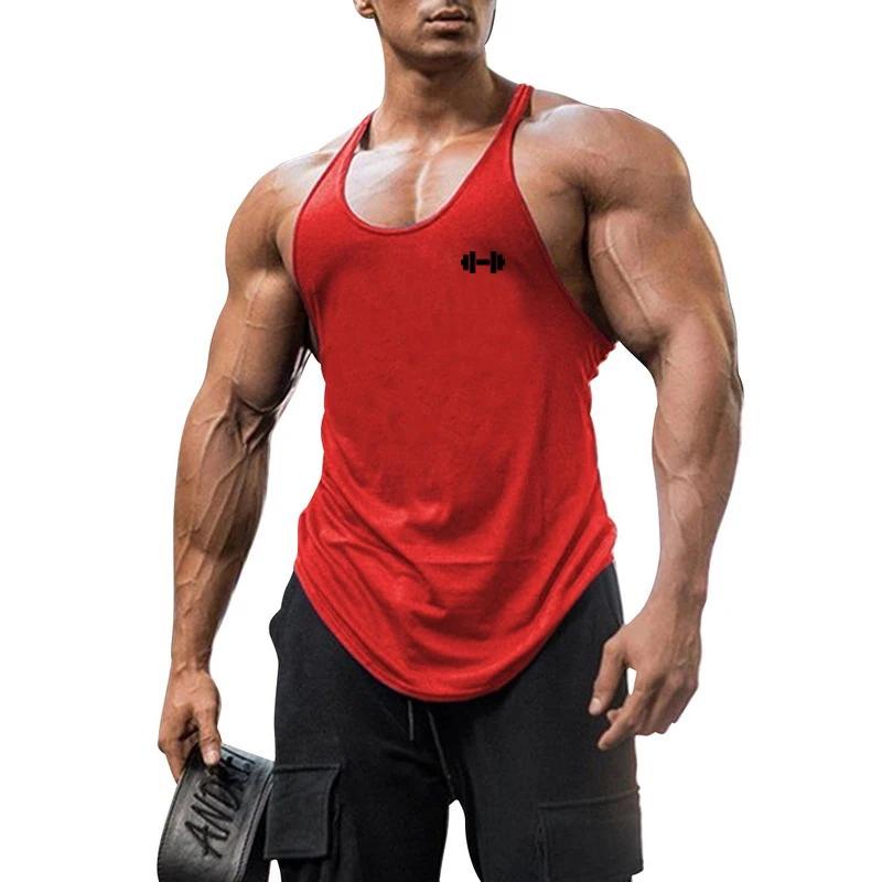 Débardeur musculaire d'été en coton respirant sans manches, T-shirt dos en Y pour hommes, gilets mus