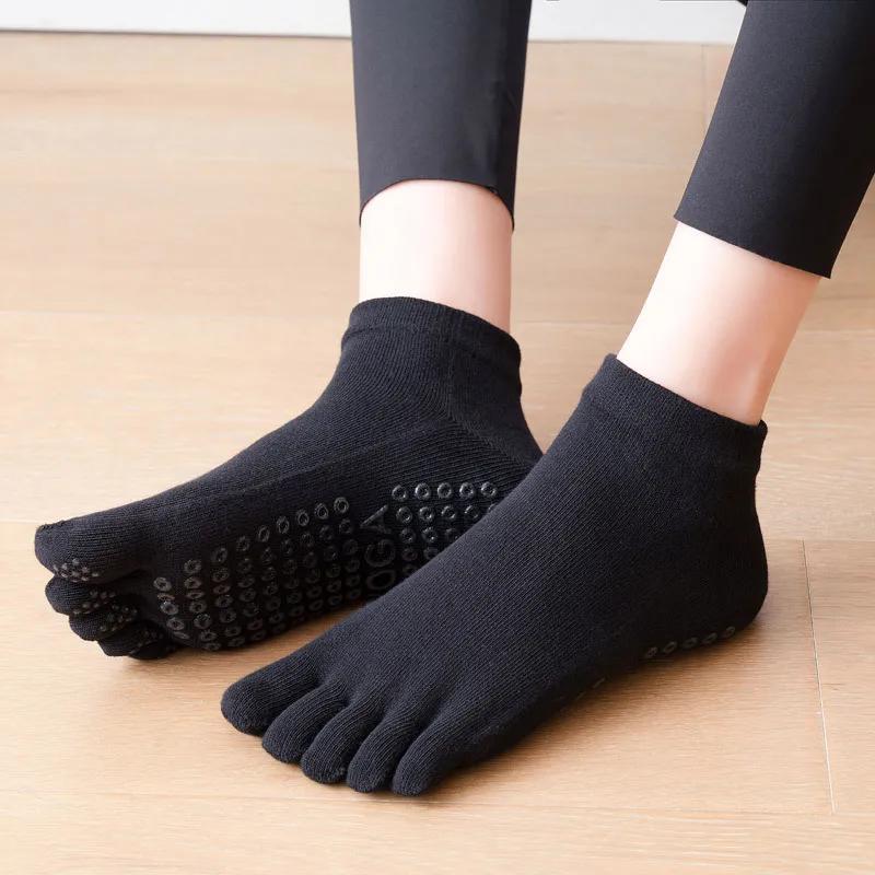 Pilates danse gymnastique Yoga chaussettes coton cinq doigts antidérapant chaussettes de sport respi