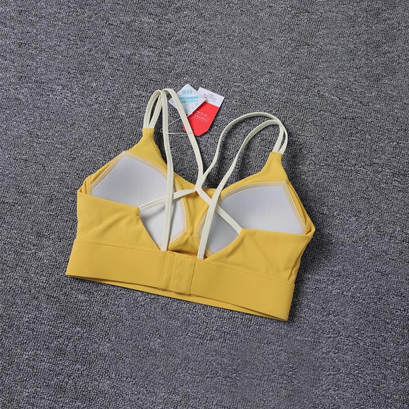 Soutien-gorge de sport rembourré femme sans armatures - Maintien élevé pour gros seins et course
