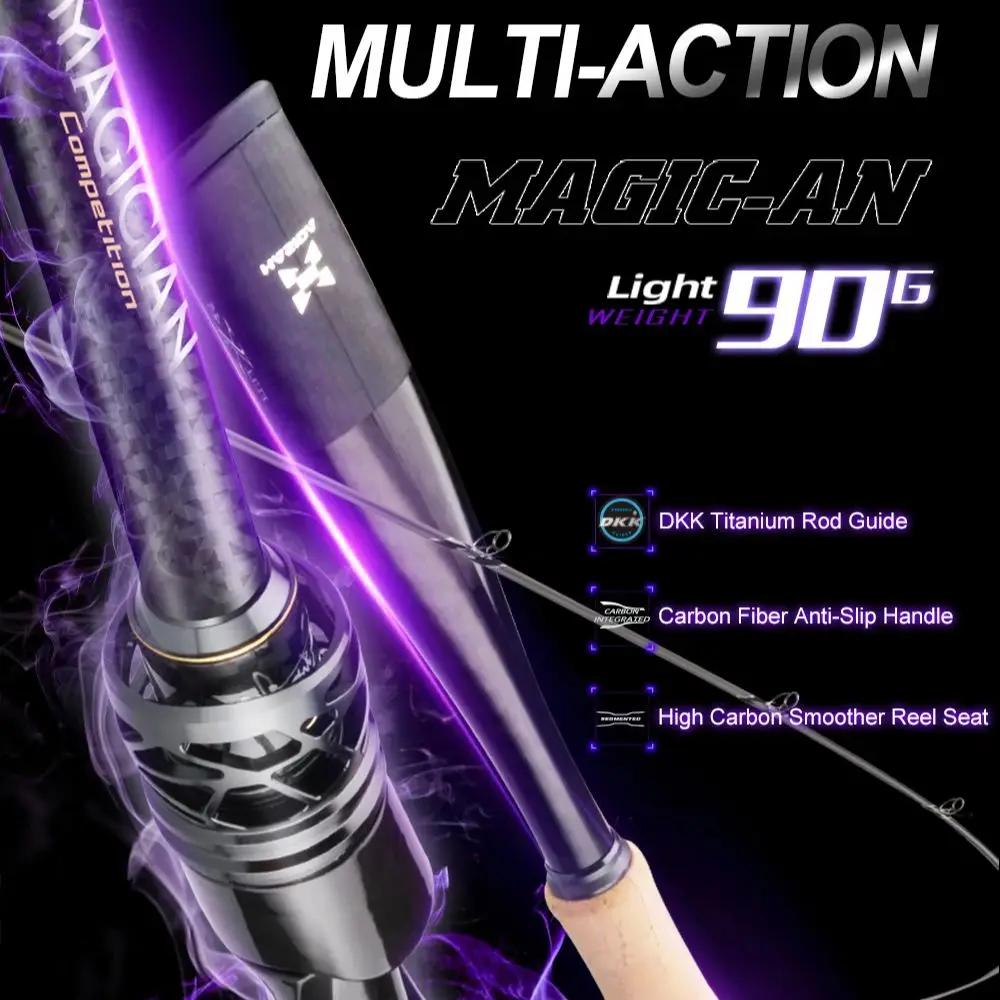Canne à pêche Histar Magician Toray en carbone haute performance 46T+T1100G, action rapide, spinning