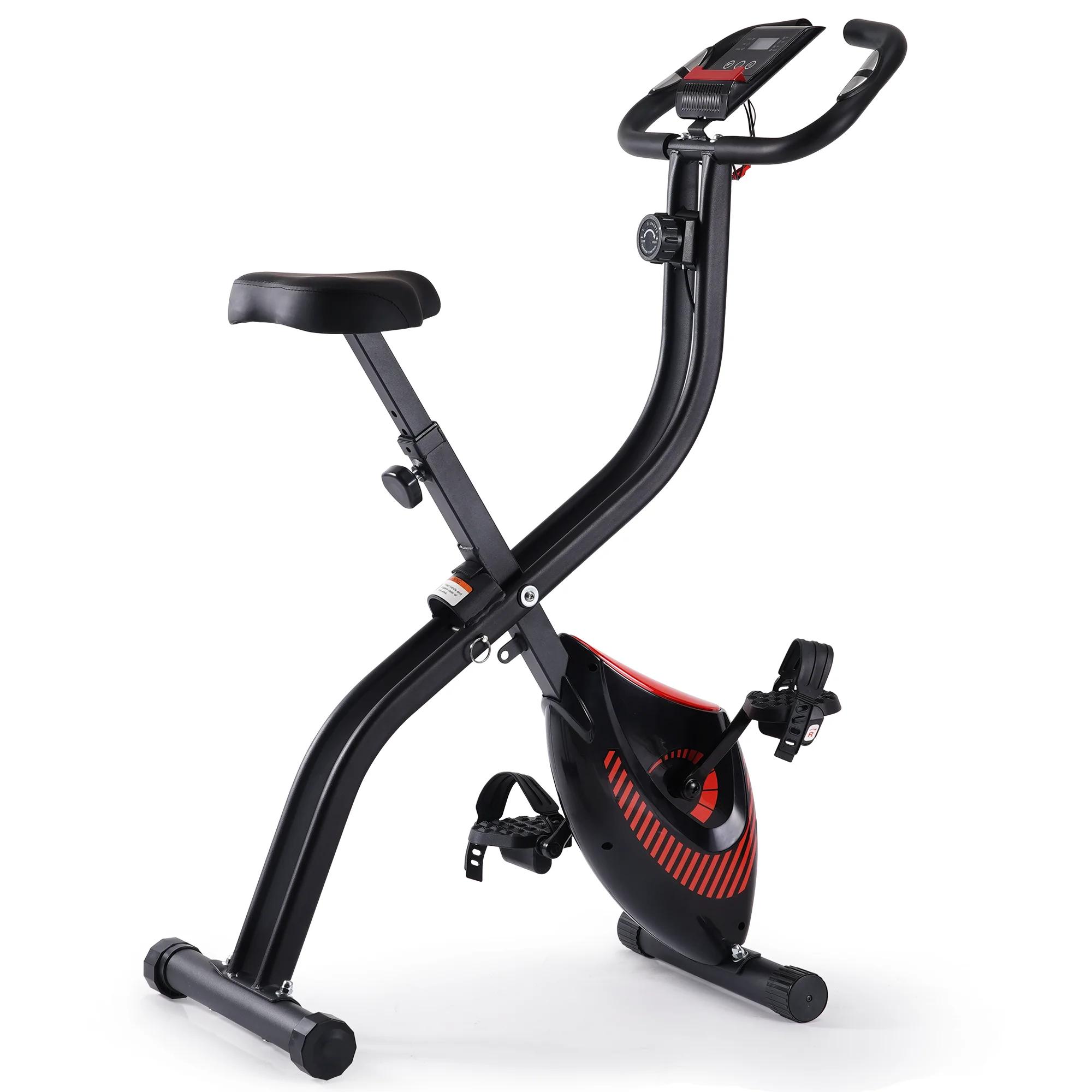 Vélo d'exercice pliant vélo stationnaire couché vélo d'exercice Machine maison avec moniteur LCD sup