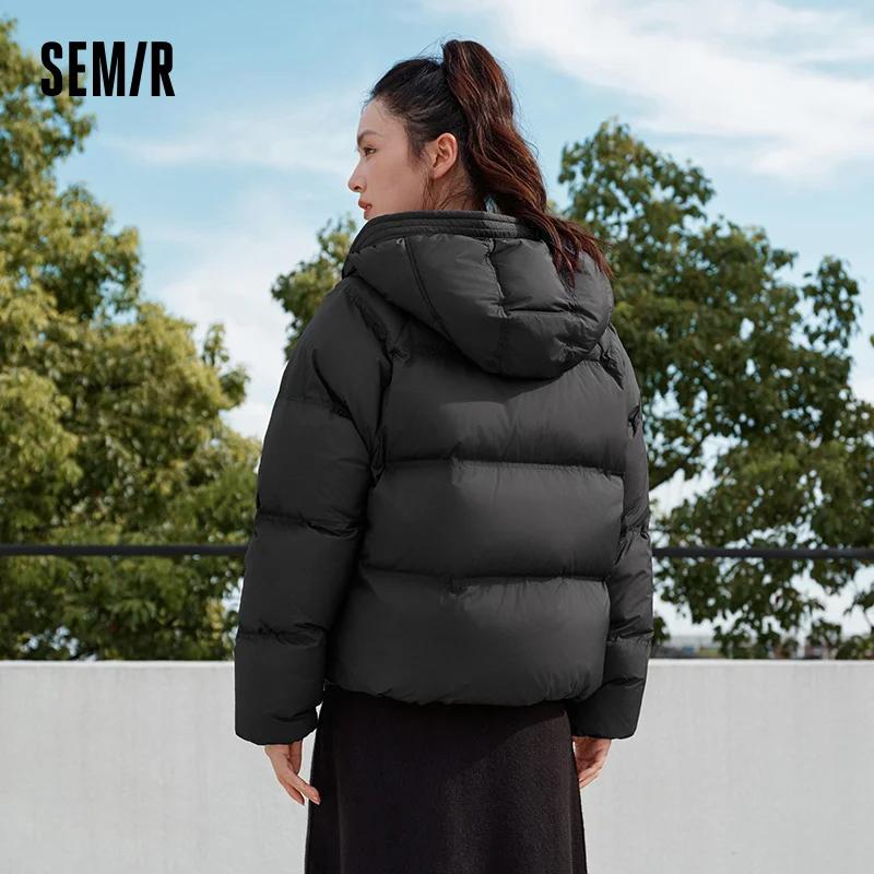 Semir blanc canard doudoune chaud mince femmes 2025 hiver léger décontracté mode manteau coupe ample