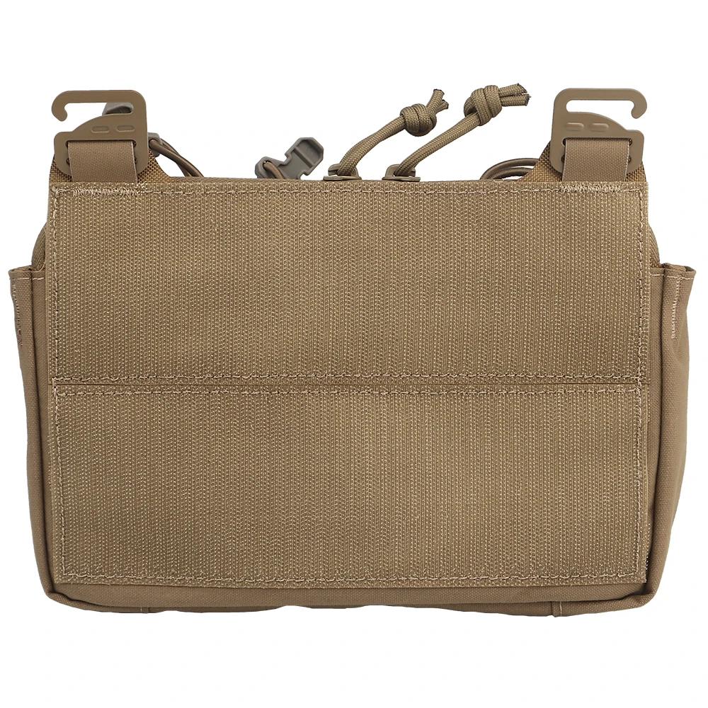 Tactique g-crochet DOPE rabat avant Double pile abdominale Fanny Pack Triple Magazine insérer pochet