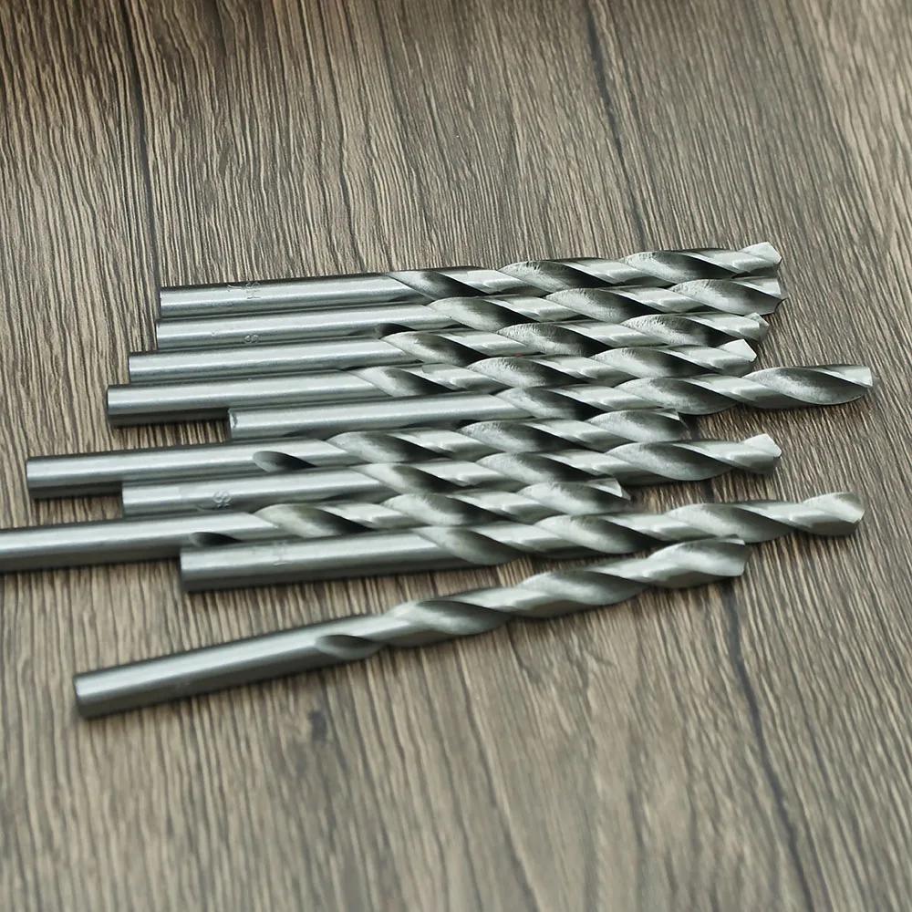 Jeu de forets hélicoïdaux en acier rapide, 10 pièces, outil de poinçonnage du métal, outils pour le