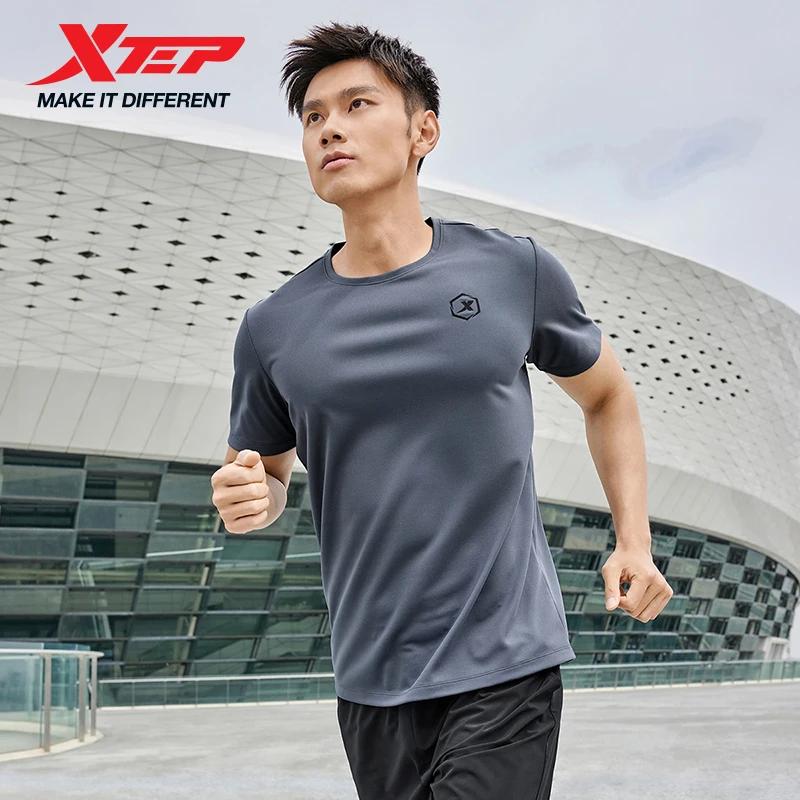 T-shirt sportif Xtep manches courtes pour hommes 2025 - Haut respirant à séchage rapide pour entraînement et extérieur