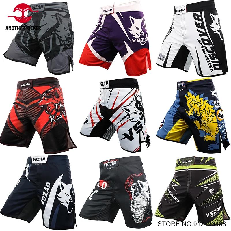 Short MMA pour hommes, pantalon de boxe VSZAP, Kickboxing, entraînement, grappin, gymnastique, respi