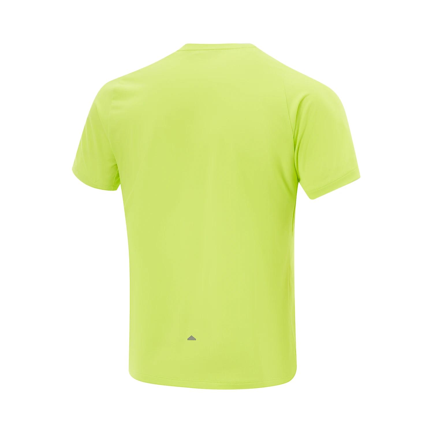 Li-Ning T-shirt de course pour hommes AT AIR 100% polyester, coupe 3D, respirant, t-shirt de sport p