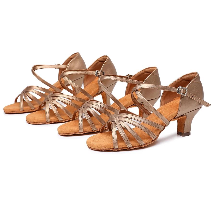 CLYFAN femmes chaussures de danse latine avec semelle souple pour usage intérieur professionnel talo