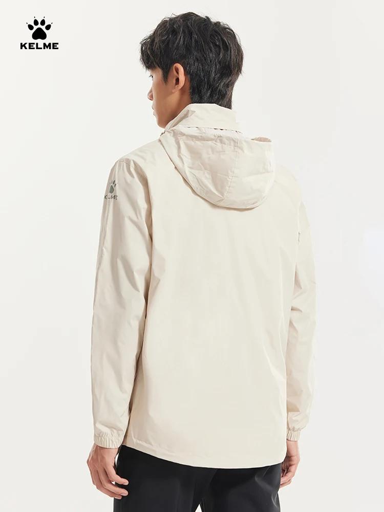 Veste coupe-vent homme imperméable pour football et running - Entraînement extérieur toutes saisons