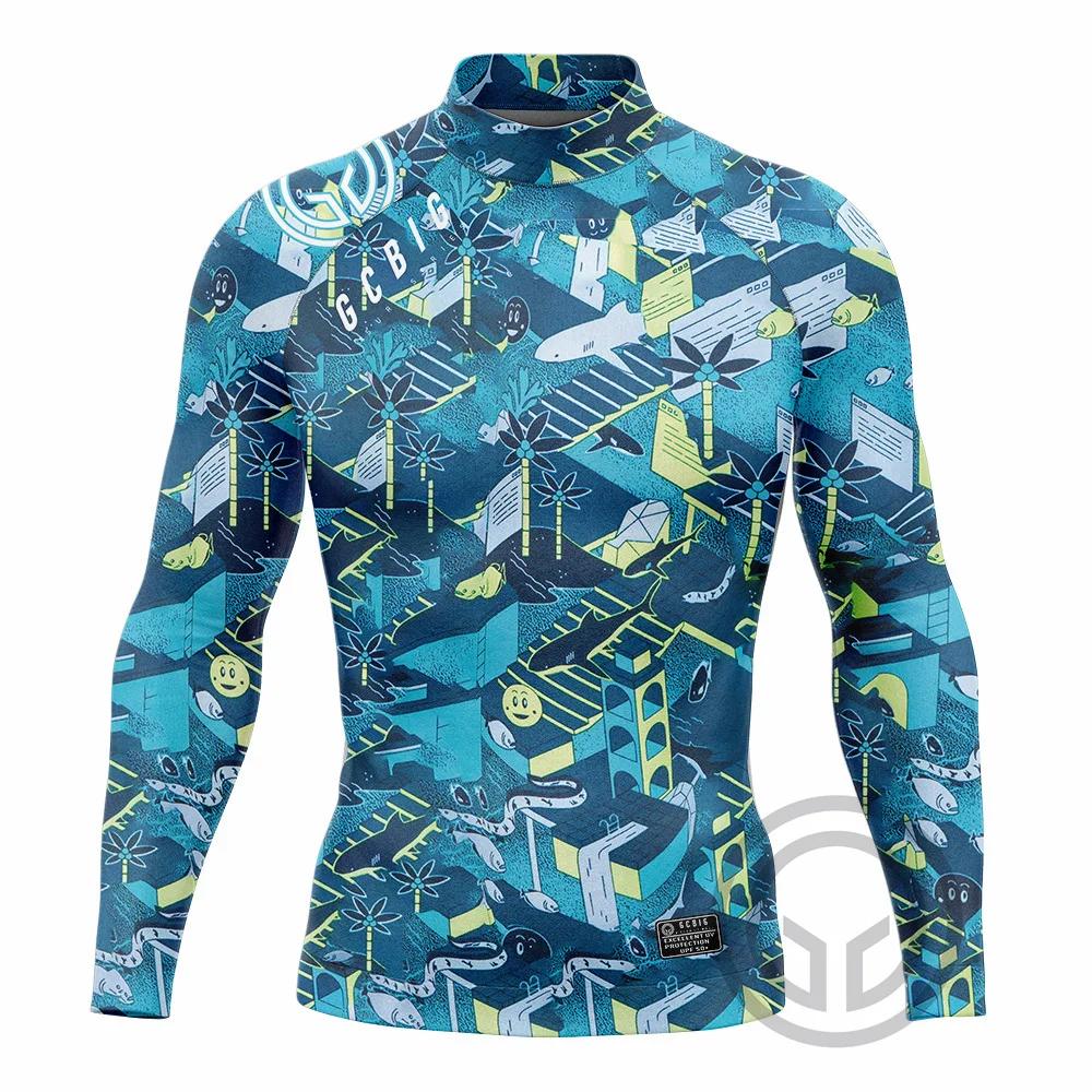 Maillot de bain manches longues homme - Rash guard surf natation protection UV été