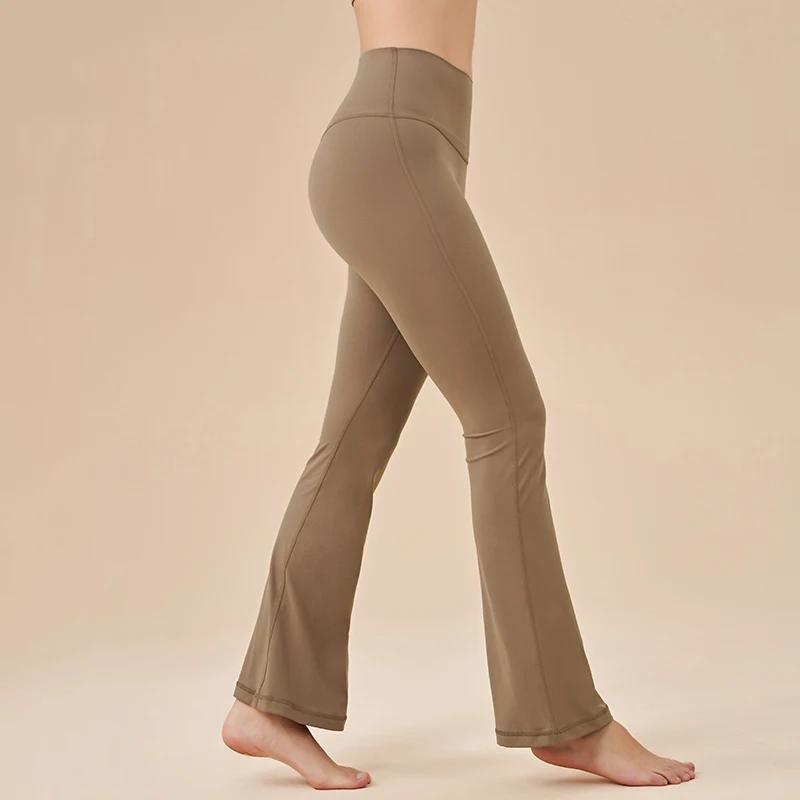 Leggings SOISOU pour femmes - Pantalons de sport yoga bas cloche élastiques avec poche arrière