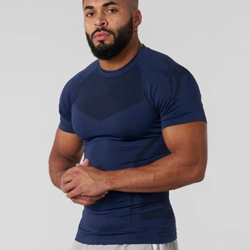 2025Men chemises de Compression à manches courtes séchage rapide Fitness cyclisme course T-Shirt ent