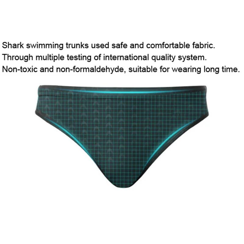 Boxer de dehors en Peau de Requin pour Homme, Slip de Compétition, Short de Natation Professionnel à