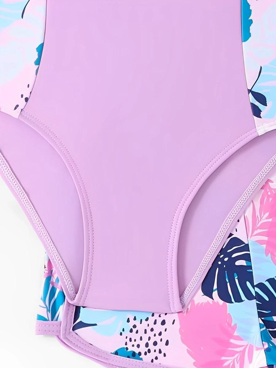 Maillot de bain une pièce avec short pour filles 2026 – Tenue de bain pour enfants, maillot de bain