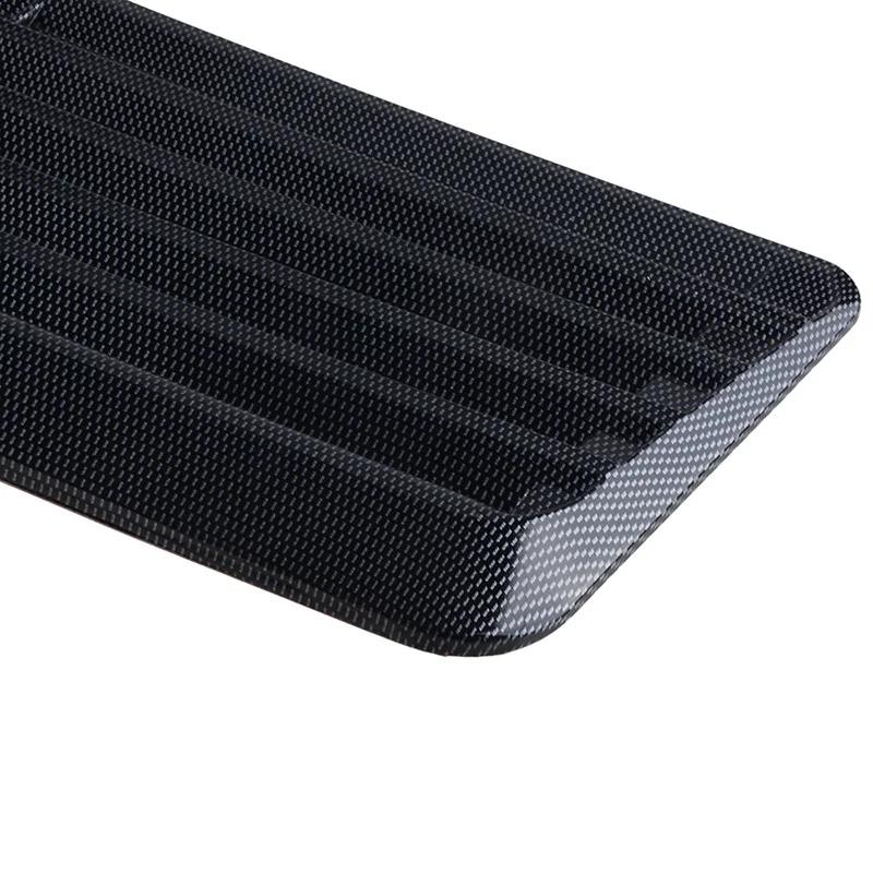 1 pièces noir/Fiber de carbone universel voiture débit d'air cuillère d'admission capot décoratif Ve