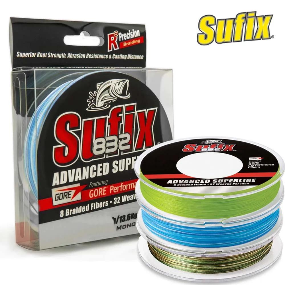 Ligne de pêche Sufix 832 8X tresse 120m/250m multifilament 8 tresses carpe 13-86LB super forte