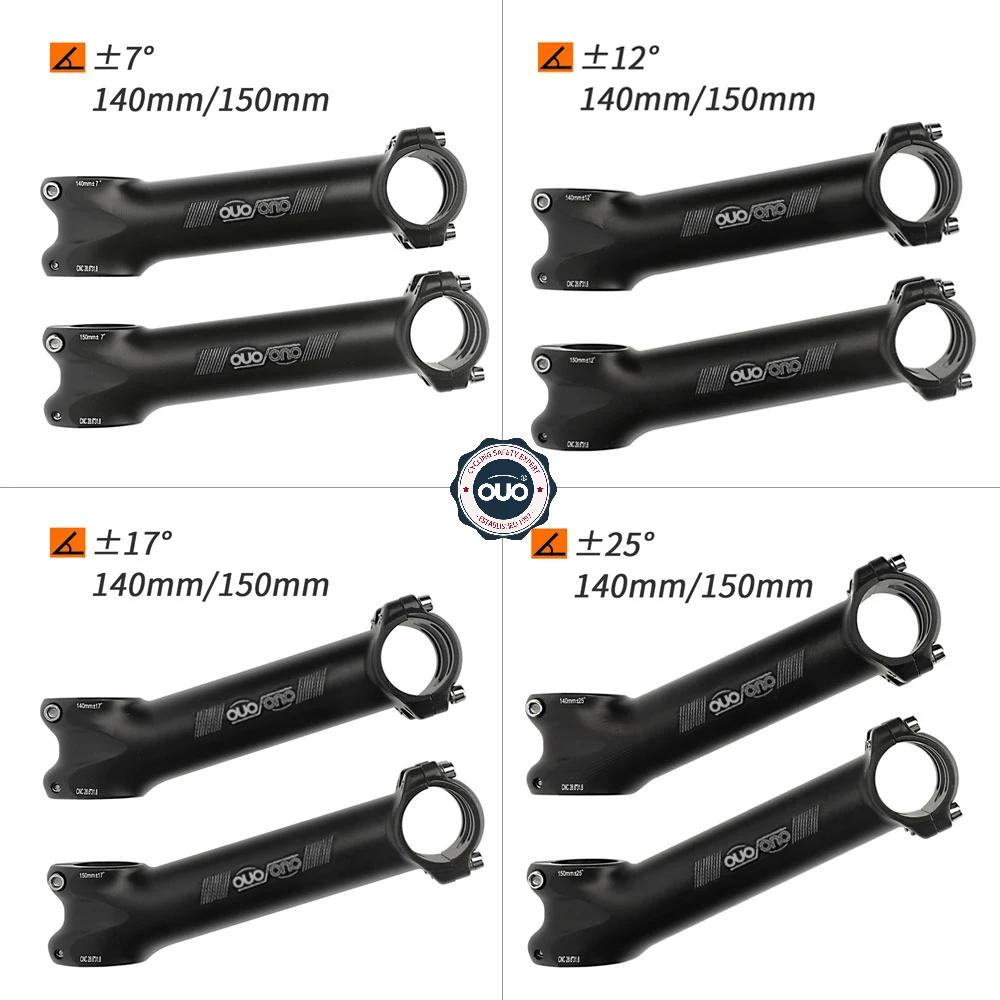 OUO vtt vélo Table CNC longue tige Riser guidon Extender 7/12/17/35 degrés 140/150mm tige vers le ba