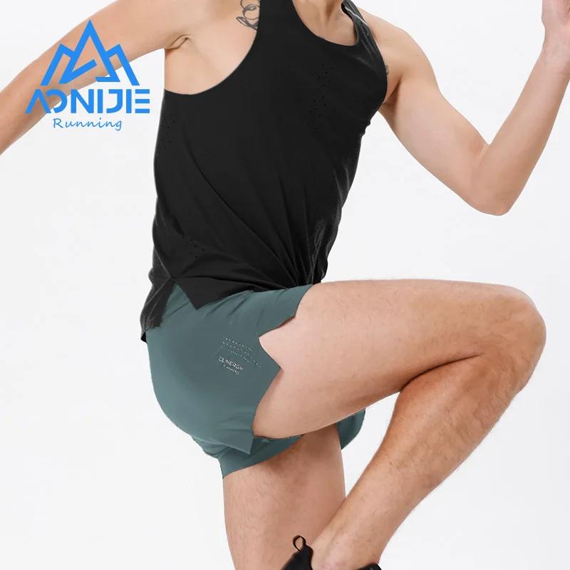 AONIJIE-Short de sport respirant à séchage rapide pour hommes, troncs athlétiques pour hommes, cours
