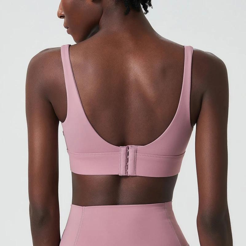 Soutien-gorge de yoga à fort impact pour femmes, sous-vêtements de sport, respirant, avec coussinets