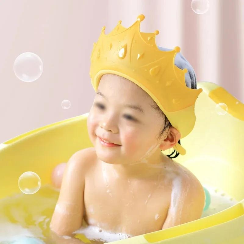 Bonnet de douche imperméable pour bébé, chapeau de shampoing pour enfants, protection des oreilles e