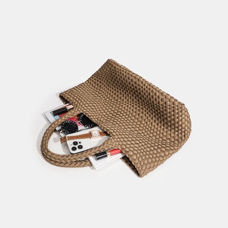 Sac pour femmes de grande capacité, sac à bandoulière en Nylon tissé à la main de qualité supérieure