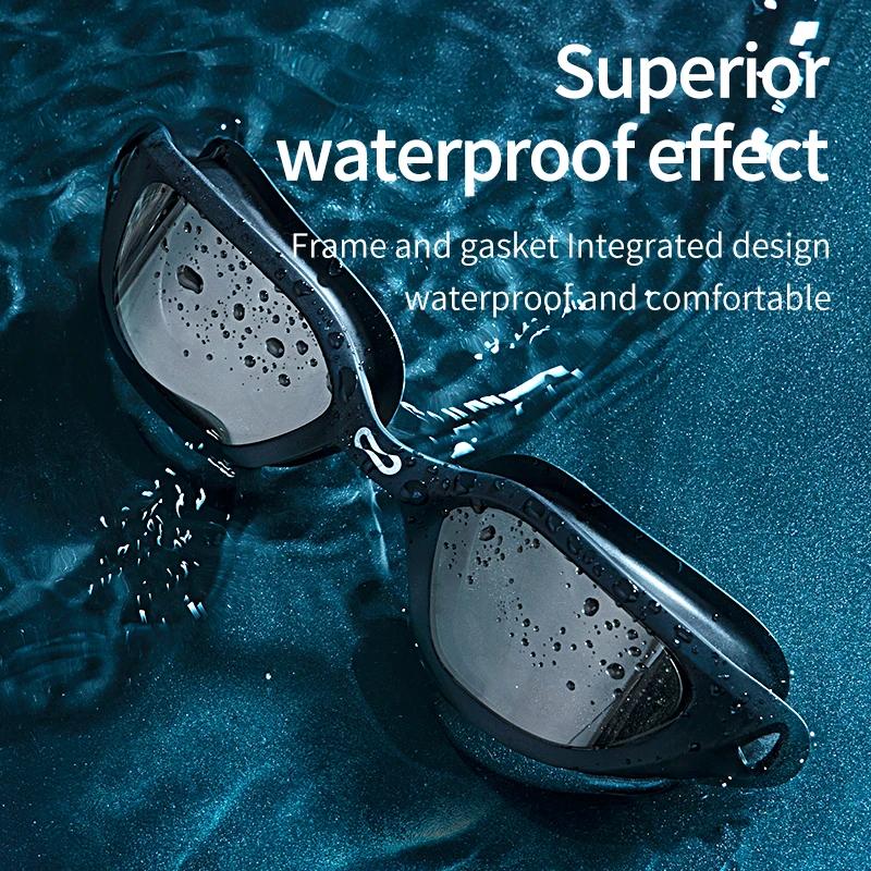 Copozz – lunettes de natation en Silicone, étanches, Anti-brouillard, miroir, réglables, équipement