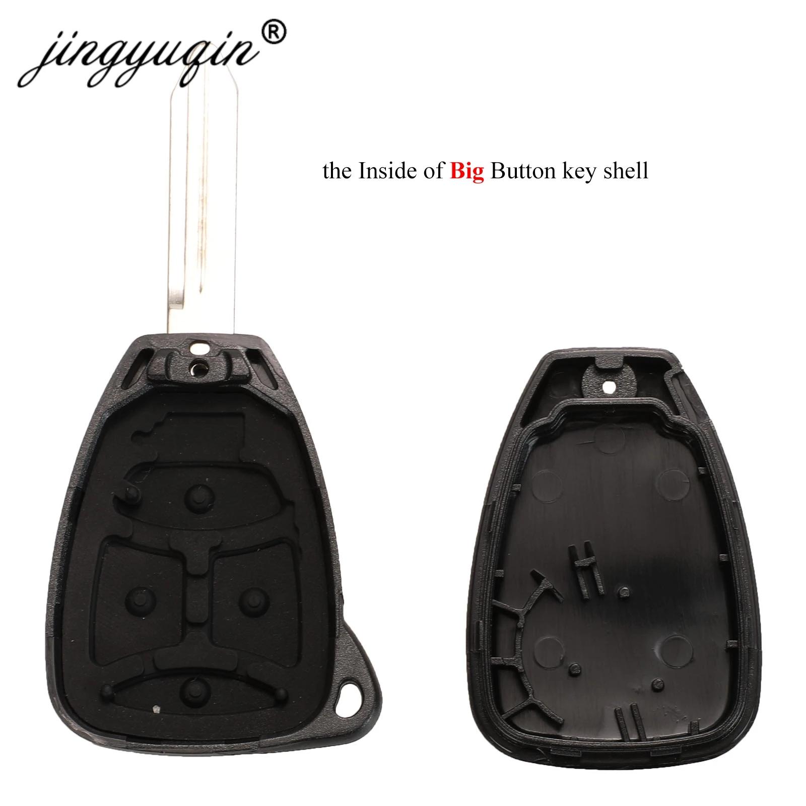 Jingyuqin 10X coque de clé de voiture 2/3/4/5/6 Butto pour Chrysler Pacifica Aspen 300 Dodge RAM car