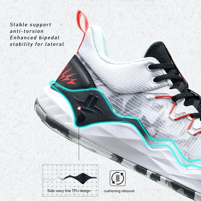 Xtep JLIN-TEAM chaussures de basket-ball pour hommes été résistant à l'usure chaussures de sport pou