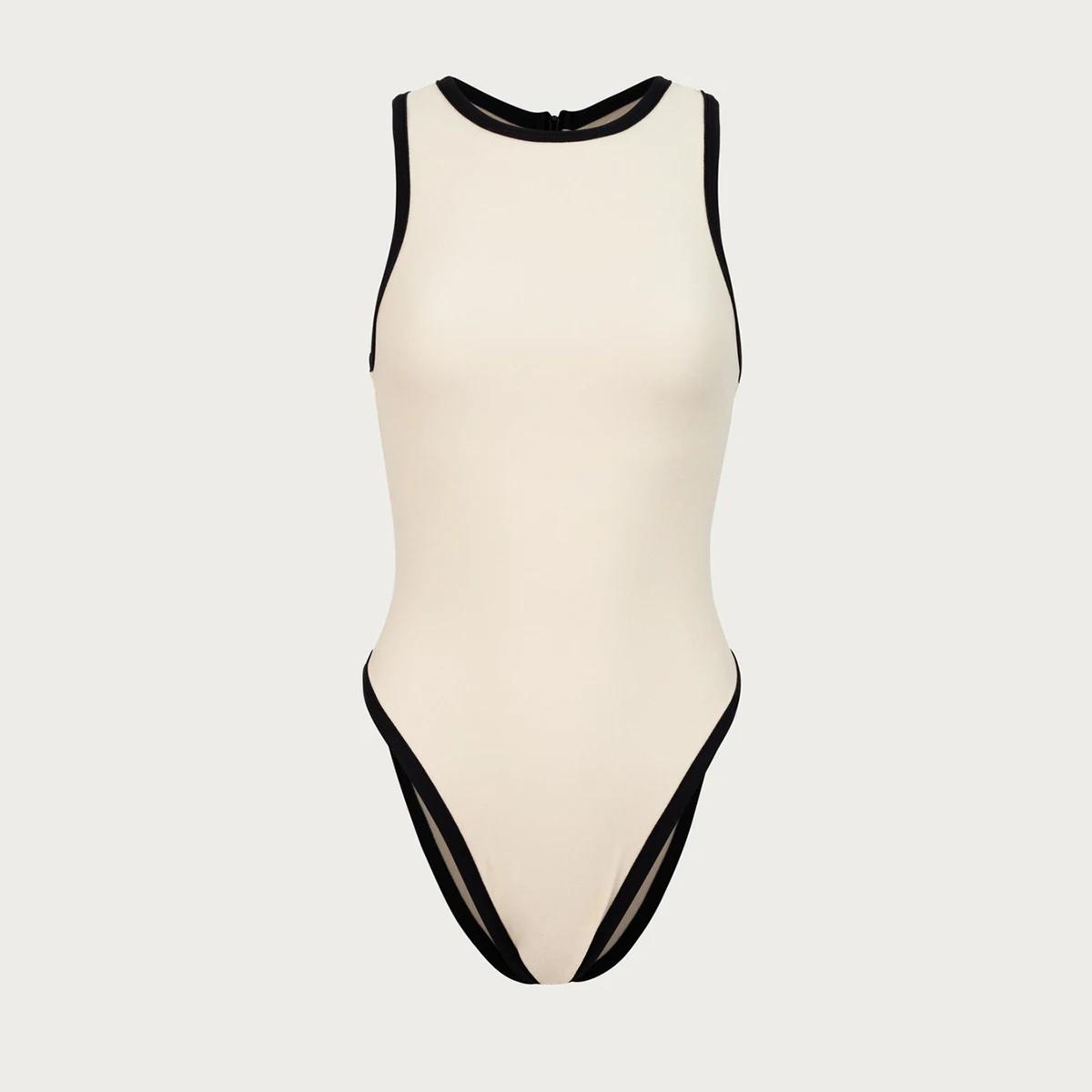 Sexy femmes une pièce maillot de bain maillot de bain pour femme 2024 licou Monokini maillot de bain