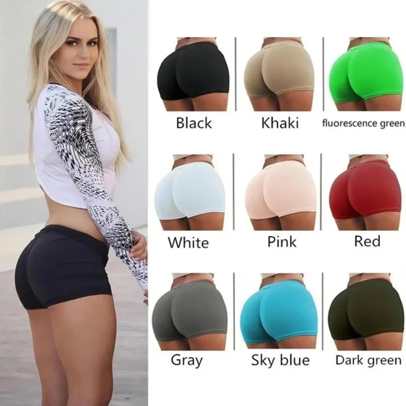 Short de sport élastique pour femmes, décontracté, taille haute, serré, Fitness, Slim, bas Slim, été