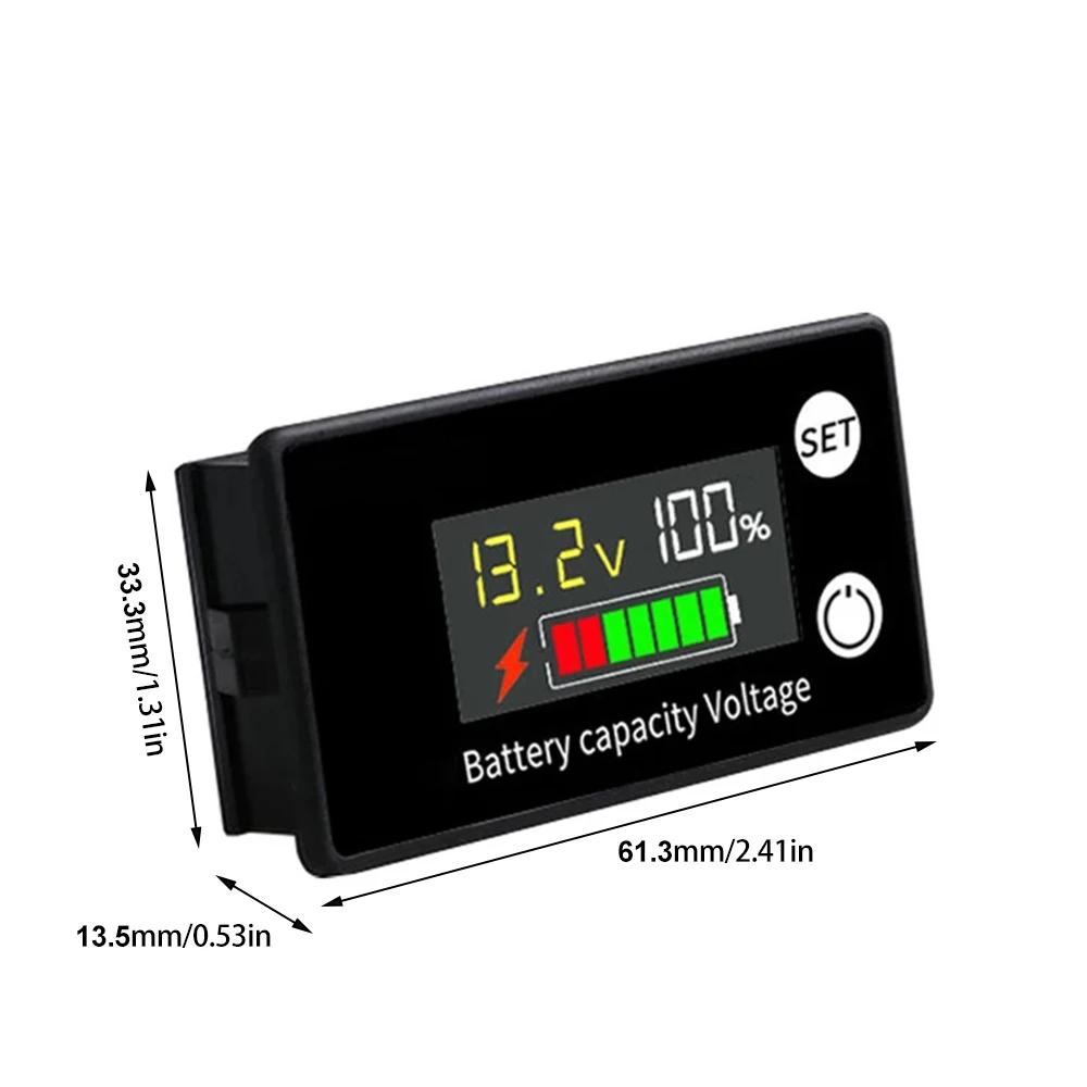 DC8-100V batterie indicateur de capacité LCD numérique compteur d'électricité plomb-acide Lithium ve