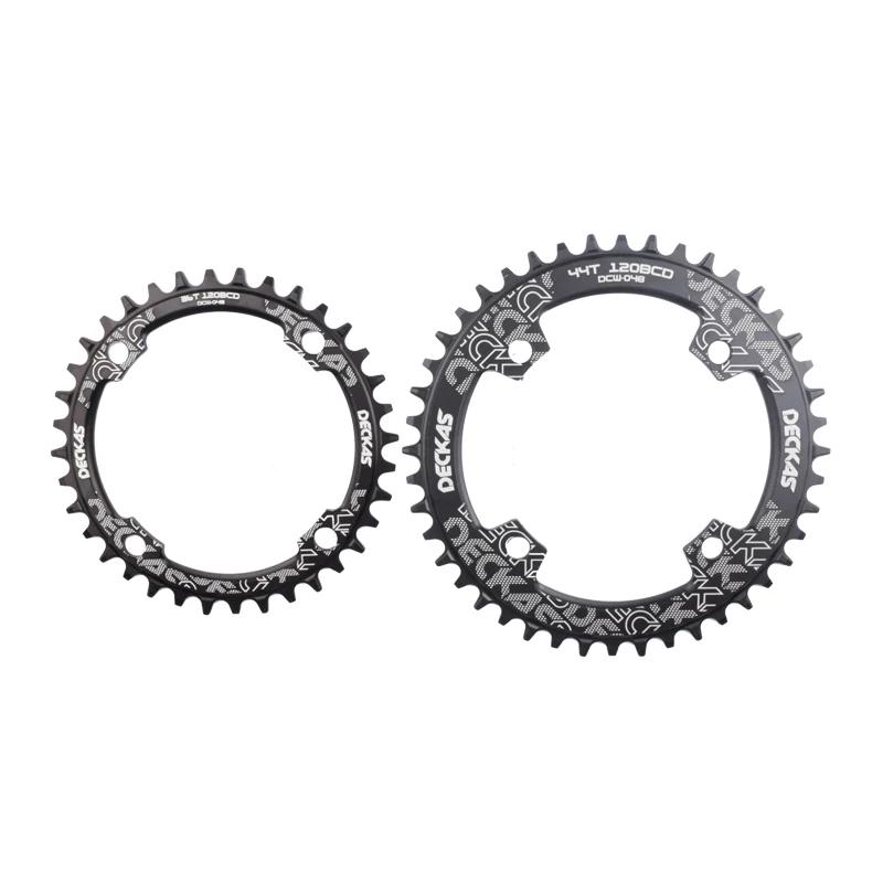 DECKAS-Plateau de manivelle VTT, réparation creuse, 120BCD, 36T, 38T, 40T, 42T, 44T, BCD approprié,