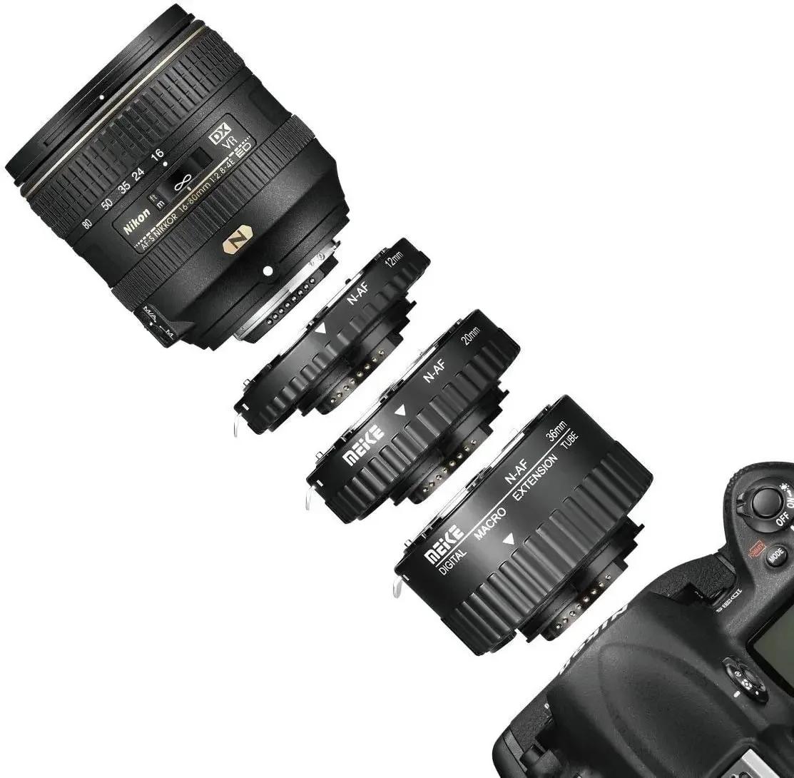 Meike MK-N-AF1-B Auto Focus Macro Extension Tube Anneau En Plastique pour Nikon D7200 D7100 D5600 D5