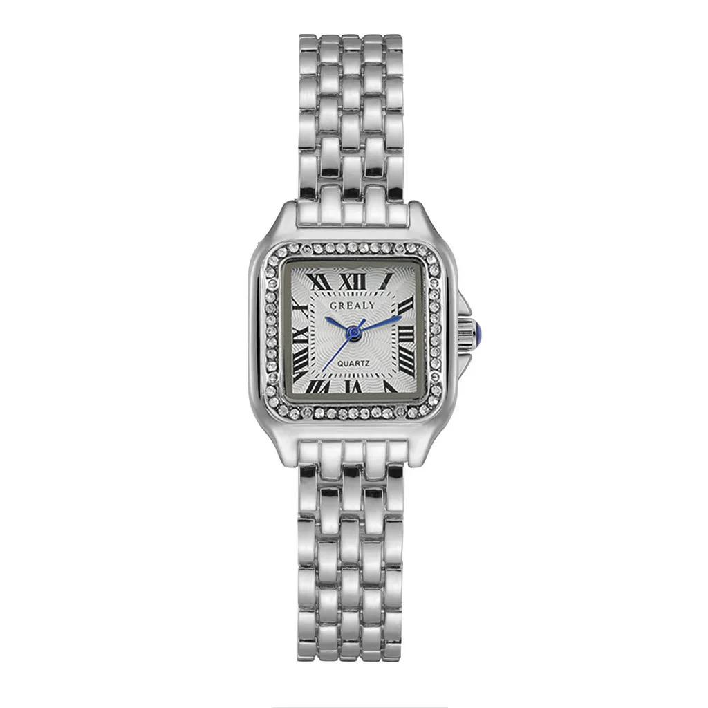 Femmes montre lumière marque de luxe affaires or acier inoxydable dames mode montres à Quartz femme