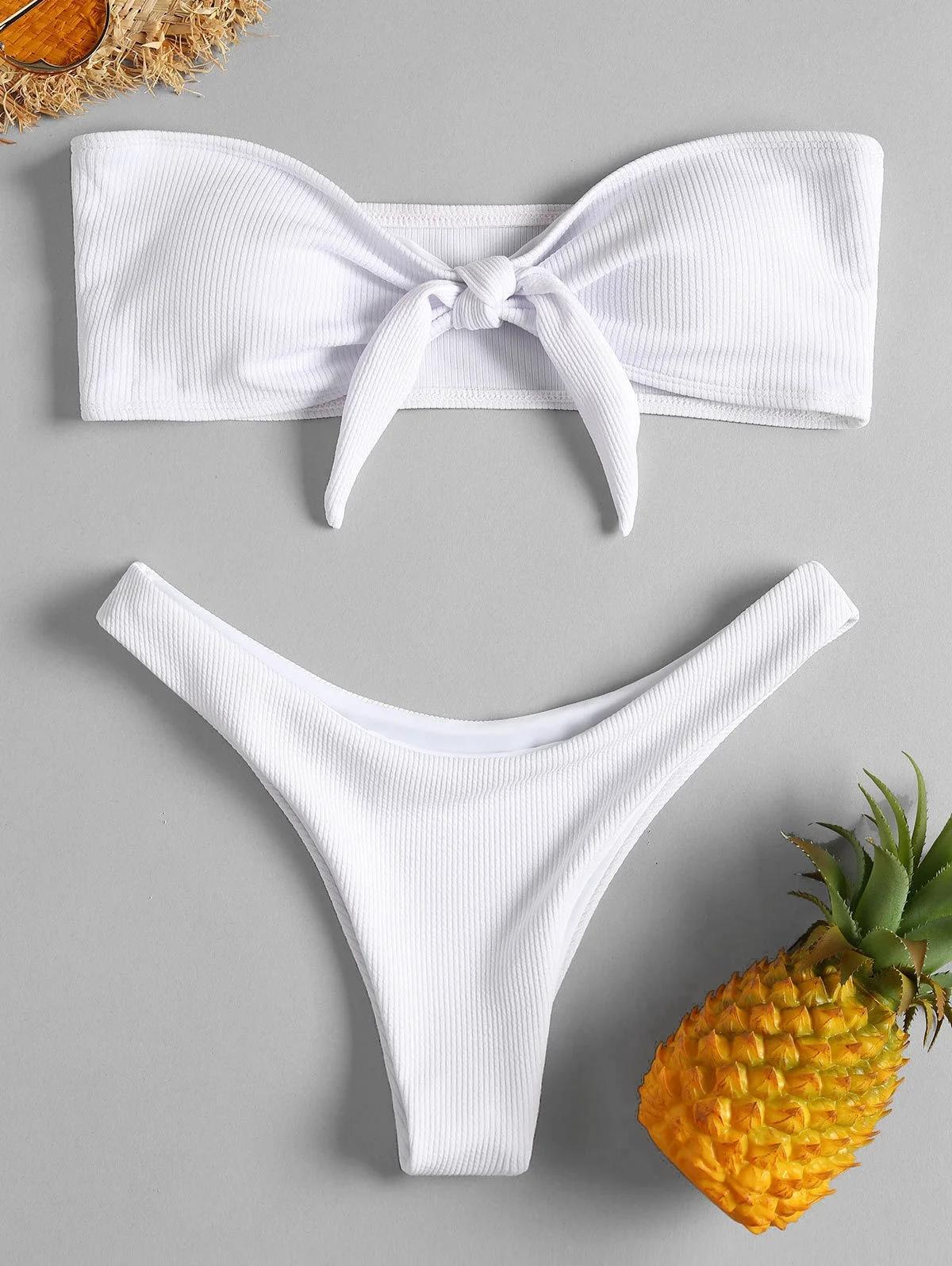 nouveau bas de Bikini maillot de bain pour femme taille basse bas solide rouge maillots de bain stri